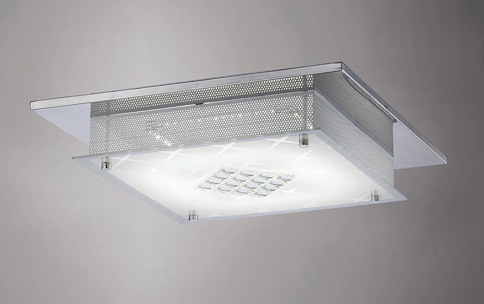 Ines Crystal Ceiling Lights Diyas Ringed & Square Crystal Fittings Ines Crystal Ceiling Lights Diyas Ringed & Square Crystal Fittings